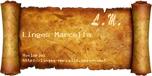 Linges Marcella névjegykártya
